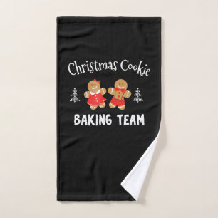 Weihnachtsbackmannschaft Lebkuchenmann Handtuch