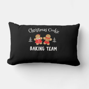 Weihnachtsbackmannschaft Lebkuchenmann Lendenkissen