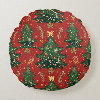 Weihnachtsbackrest Cushion Rundes Kissen