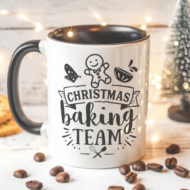 Weihnachtsbackteam Niedlich Schwarzer Feiertag Tasse (Von Creator hochgeladen)