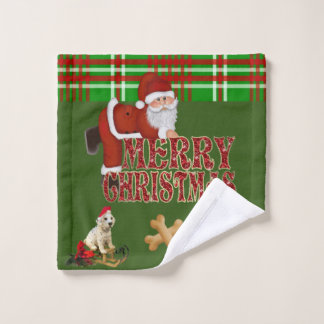 Weihnachtsbadetücher, Sets, Weihnachtsmann Badhandtuch Set