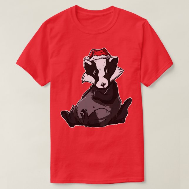 WeihnachtsBadger T-Shirt (Design vorne)