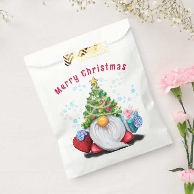 Weihnachtsbag Niedlicher Gnome mit Geschenk Geschenktütchen (Versiegelt)