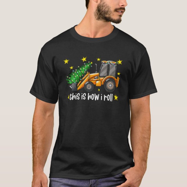 Weihnachtsbagger T-Shirt (Vorderseite)