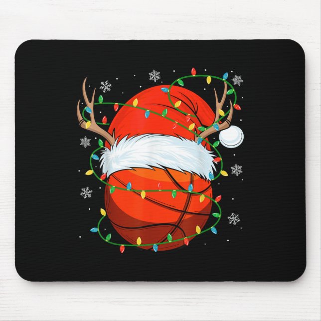 Weihnachtsball Ball Xmas Lights Weihnachtskorb Mousepad (Vorne)
