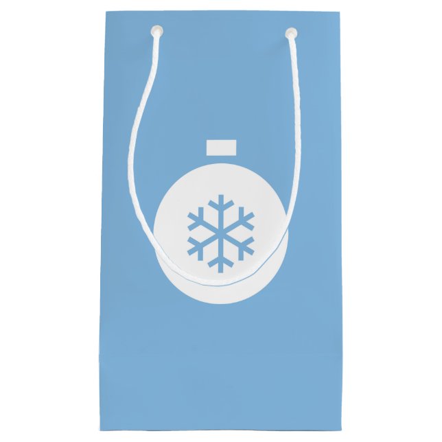 Weihnachtsball Blue-Geschenktasche Kleine Geschenktüte (Vorderseite)