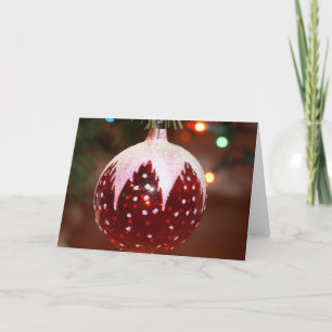 Weihnachtsball Feiertagskarte