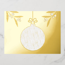 Weihnachtsball Folien Feiertagspostkarte