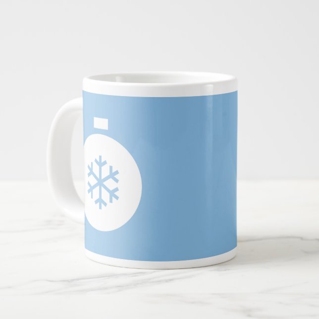 Weihnachtsball Gigant Blue Coffee Tasse (Vorderseite Links)