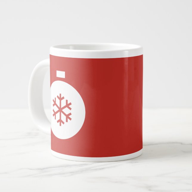 Weihnachtsball Gigant Red Coffee Tasse (Vorderseite Links)