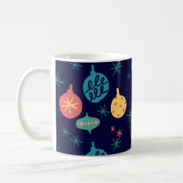 Weihnachtsball Grün Gelb Vintag Kaffeetasse