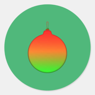 Weihnachtsball-Ornament-Aufkleber Runder Aufkleber