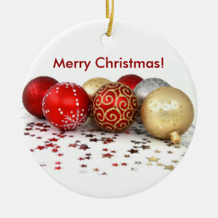 Weihnachtsball-Ornamente Keramikornament