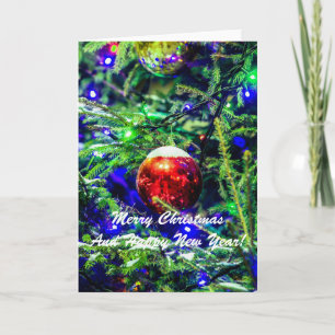 Weihnachtsball Red Green Feiertagskarte