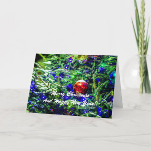 Weihnachtsball Red Green Feiertagskarte
