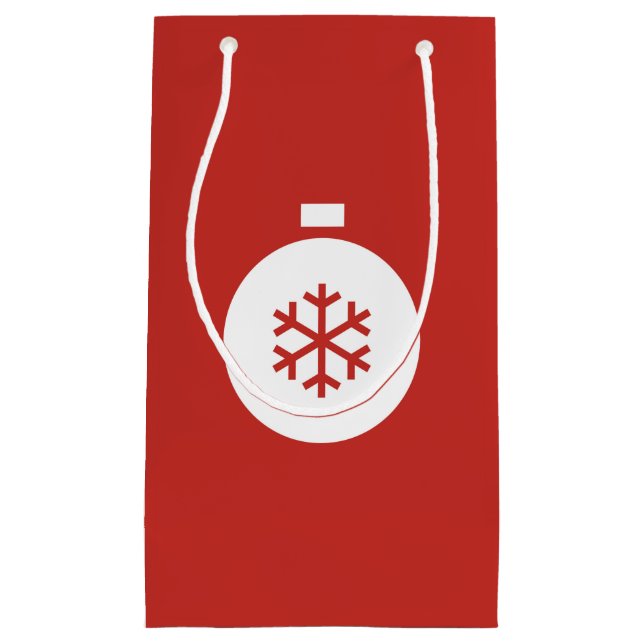 Weihnachtsball Rote Geschenktasche Kleine Geschenktüte (Vorderseite)