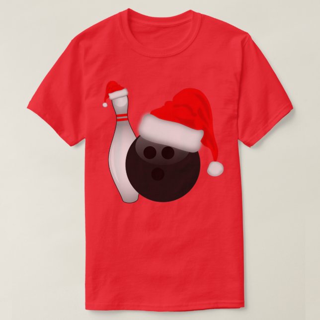 Weihnachtsball und Button T-Shirt (Design vorne)