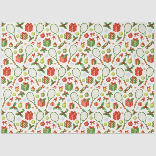 Weihnachtsball und Schlägergeschenke für das Party Seidenpapier (Vorderseite)