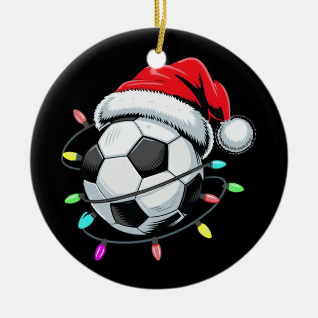 Weihnachtsball Weihnachtsbeleuchtung Kinder Jungen Keramik Ornament (Vorne)
