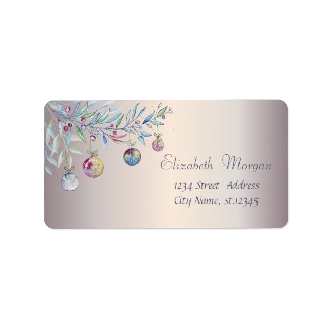 Weihnachtsbälle Branchentag Adressaufkleber (Vorne)