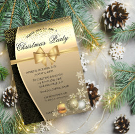 Weihnachtsbälle, Damaske Weihnachtsfest im Unterne Einladung