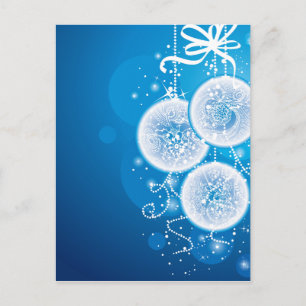 Weihnachtsbälle Feiertagspostkarte