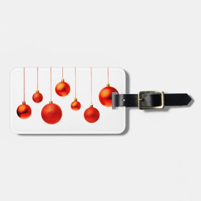 Weihnachtsbälle Gepäckanhänger (Vorderseite horizontal)