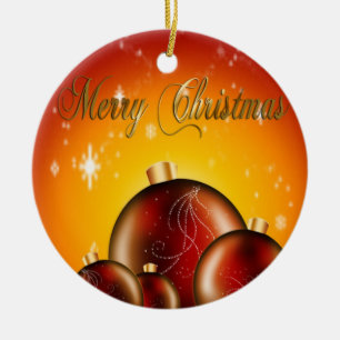 Weihnachtsbälle Keramikornament