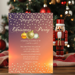 Weihnachtsbälle, Lights Company Weihnachtsgebäck P Einladung
