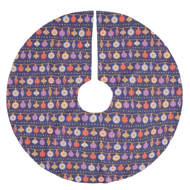 Weihnachtsbälle Polyester Weihnachtsbaumdecke (Vorderseite)