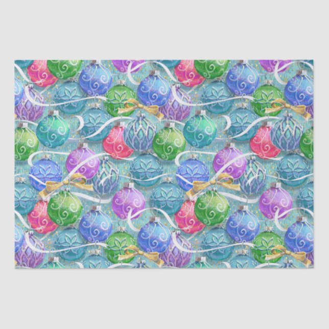 Weihnachtsbälle Seidenpapier (Vorderseite)