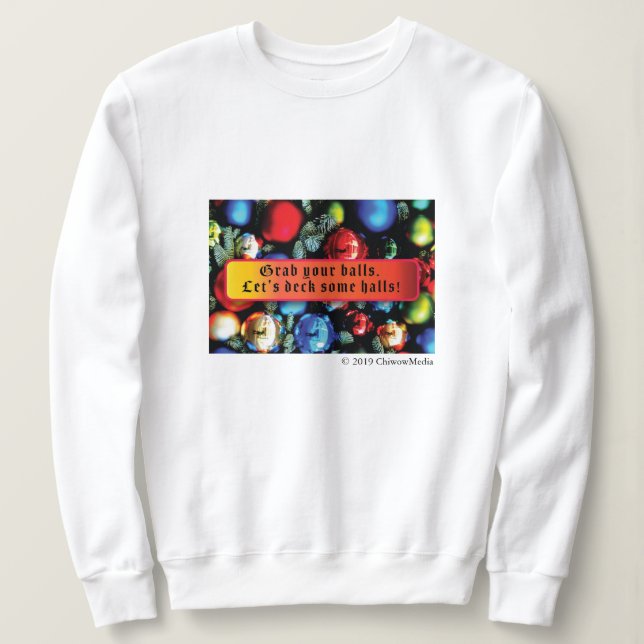 Weihnachtsbälle Sweatshirt (Design vorne)