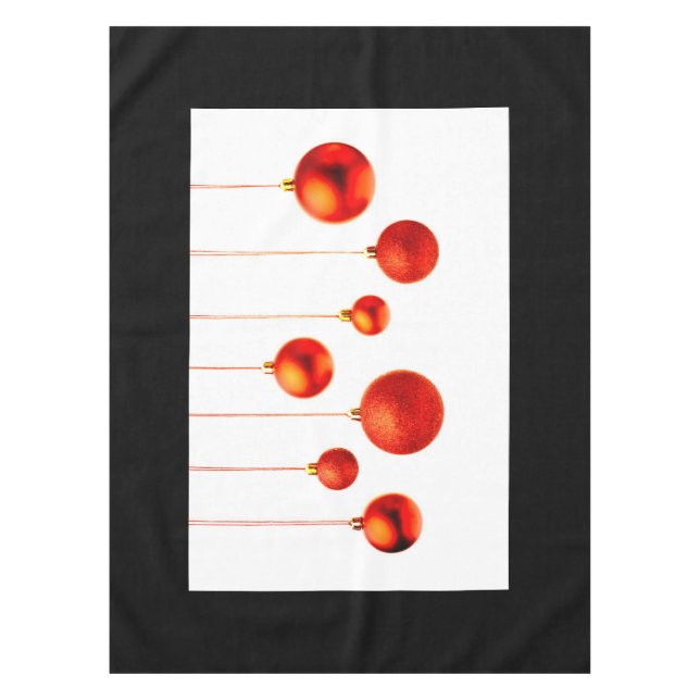 Weihnachtsbälle Tischdecke (Vorderseite)