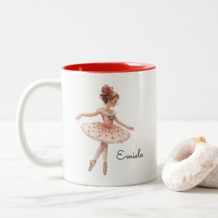 Weihnachtsballet Girl Dance Zweifarbige Tasse