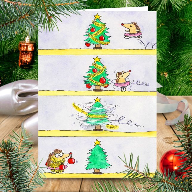 Weihnachtsballett-Comic Karte (Von Creator hochgeladen)