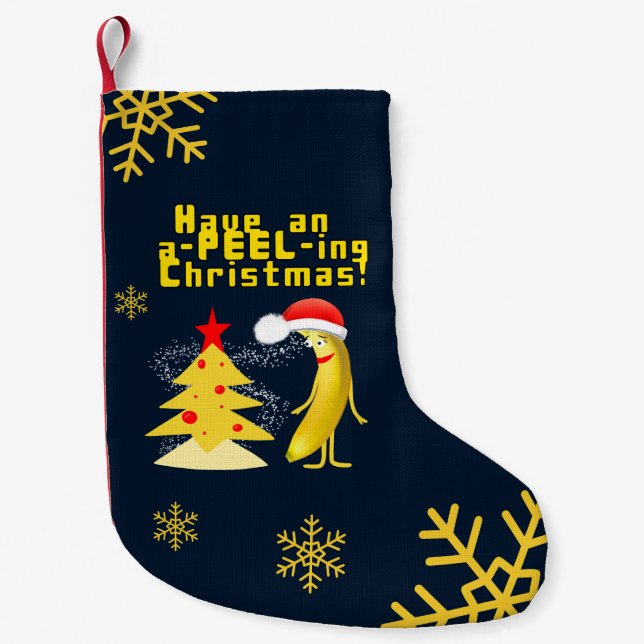 Weihnachtsbanane Kleiner Weihnachtsstrumpf (Vorderseite)