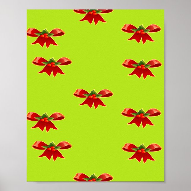 Weihnachtsband in hellgrün poster (Vorne)