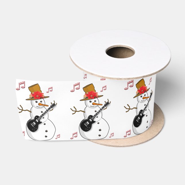 Weihnachtsband, Snowman Satinband (Spule)
