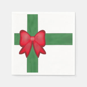 Weihnachtsband und Bugband Serviette