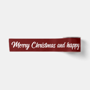 Weihnachtsband und Silvester Satinband