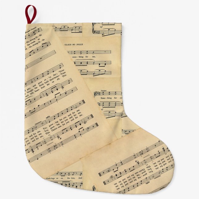 Weihnachtsband Weihnachtsmusik Weihnachten Strumpf Großer Weihnachtsstrumpf (Vorderseite)