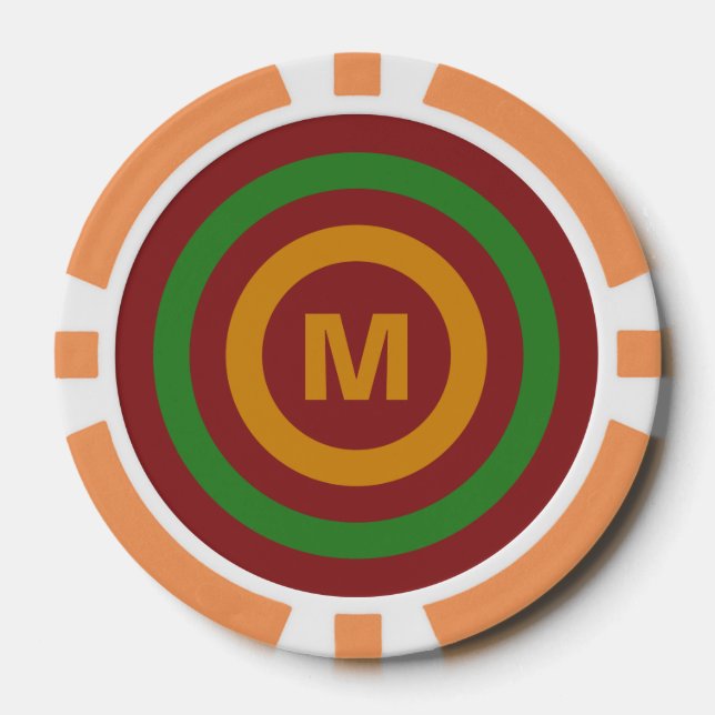 Weihnachtsbänder für Poker-Chips Pokerchips (Vorderseite)