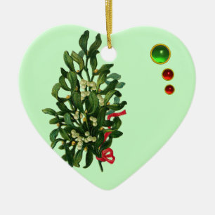 WEIHNACHTSbanjo MIT MISTELZWEIGEN UND Keramikornament