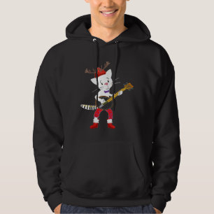 Weihnachtsbanjo Musical Katzen Weihnachten Weihnac Hoodie
