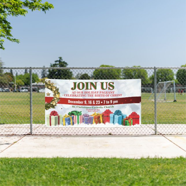 Weihnachtsbanner für Kirchen- oder Feiertagsfeste Banner (Insitu)
