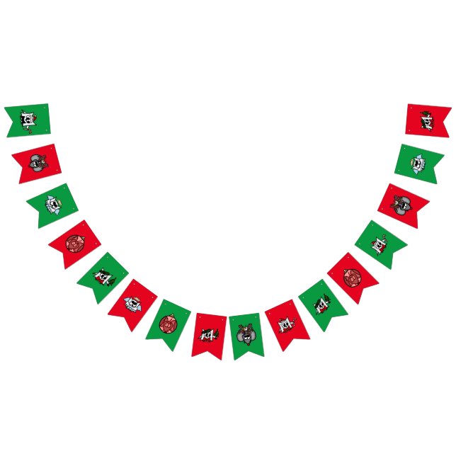 Weihnachtsbanner mit Adorable Holiday Crites Wimpelkette (Alle)