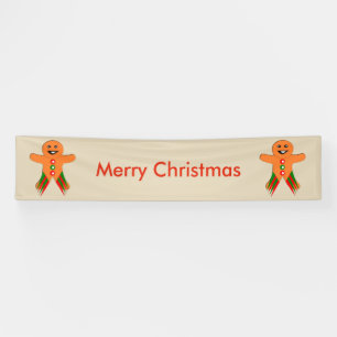 Weihnachtsbanner Party Gingerbrot Man Banner