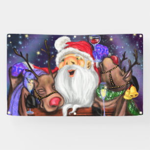 Weihnachtsbanner Weihnachts- und Reindeers-Spaß Banner