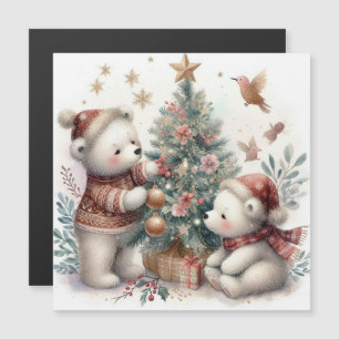 Weihnachtsbär 1 magnetkarte