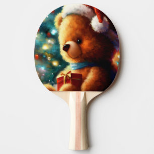 Weihnachtsbär (3) tischtennis schläger